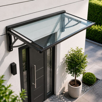 Commercial Glass Canopy Installation
